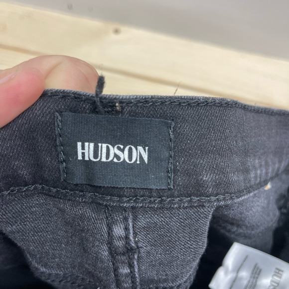 Anthropologie Hudson Jeans Women's Black High Rise Straight Leg Jeans - Picture 3 of 5